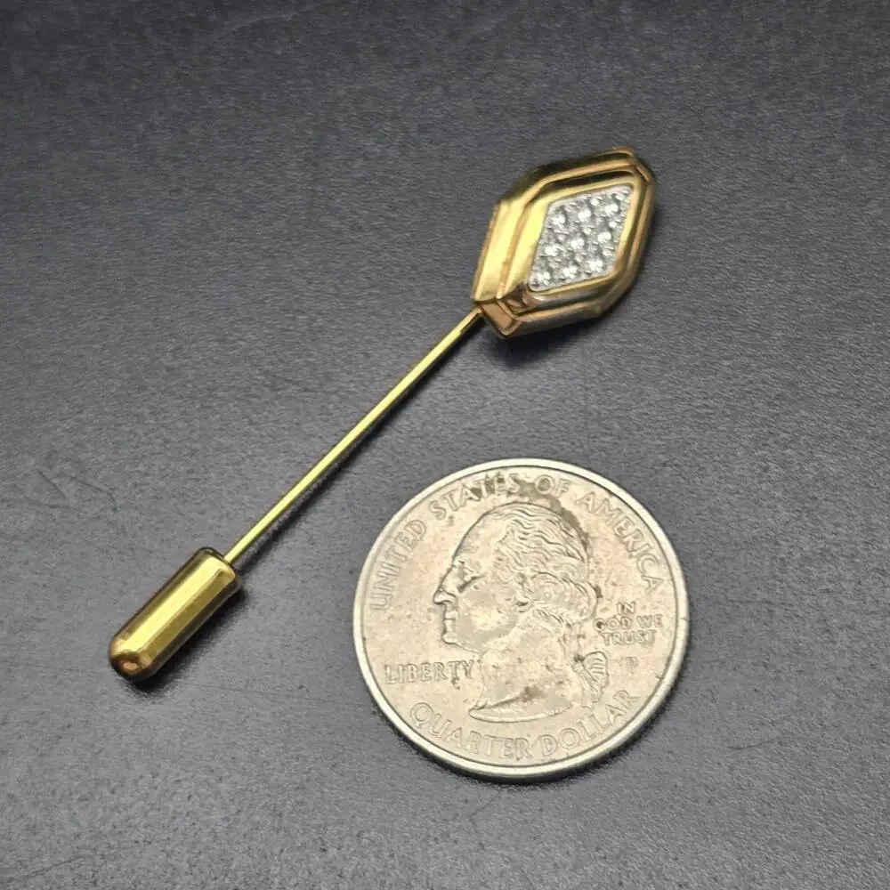 Avon Two Tone Stick Pin Hat Pin Vintage Costume Jewelry